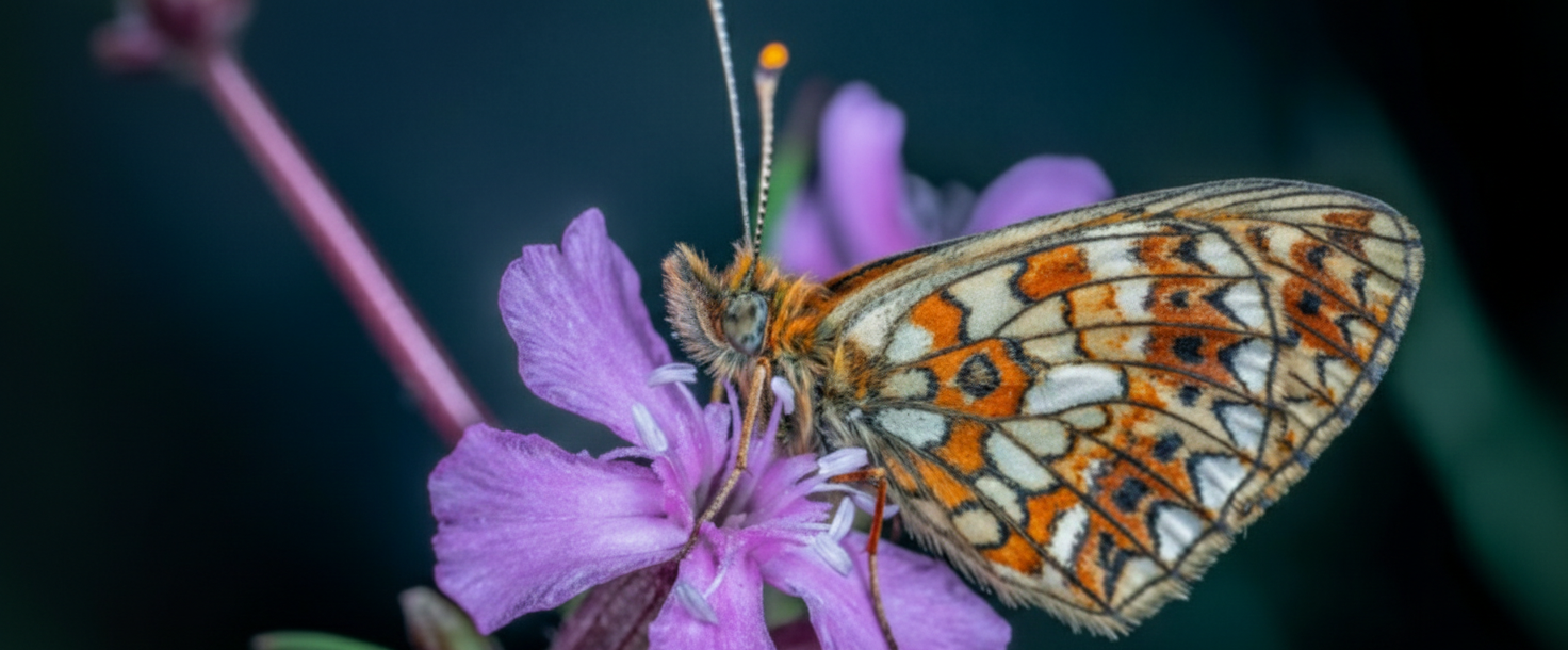 Papillon A2SM : symbole de métamorphose, chrysalide et changement de vie en santé mentale.